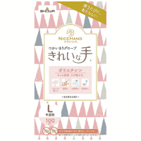 ナイスハンド使いきりポリエチレン　Ｌ　１００枚Ｘ３０箱