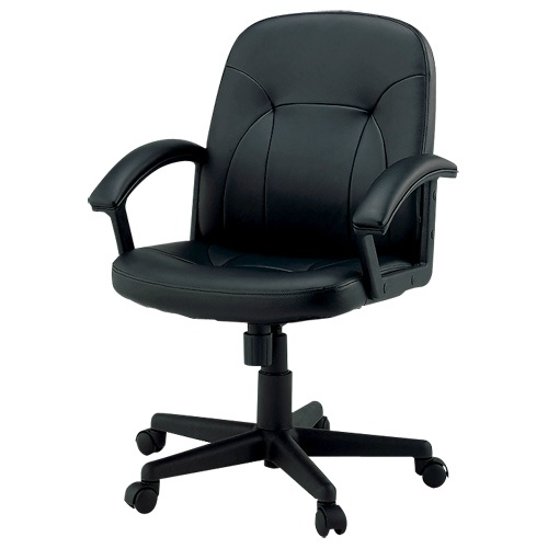 役員イスＣ１２１ＪＡＰ　ブラック　ＰＶＣレザー