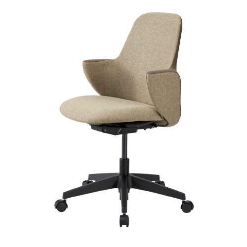 事務用チェア　ＨＭＣ－１００　ブラウン／ベージュ