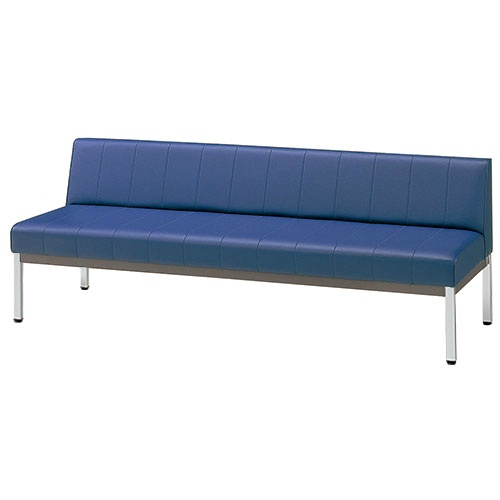 ロビーチェア　ＭＬ－３ＬＲ　ダークブルー　背付