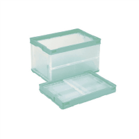 オリタタミコンテナ　ＣＢ－Ｓ５１ＮＲＬグリーン透明