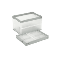 オリタタミコンテナ　ＣＢ－Ｓ５１ＮＲＬ　グレー透明