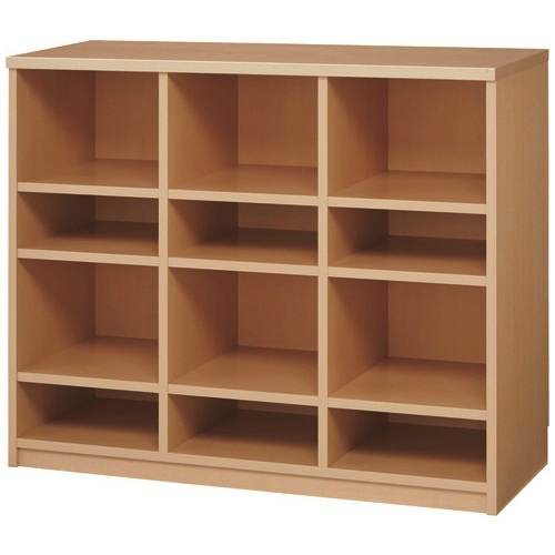 棚付オープンロッカー　３連２段　取寄品