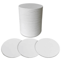 紙コースター　白無地　丸　１００枚