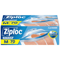 ジップロック　フリーザーバッグ　Ｍ　７０枚入