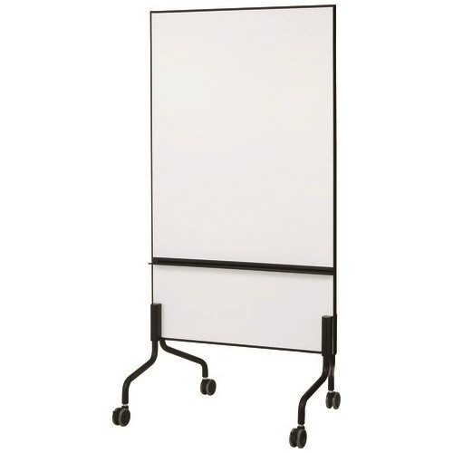 脚付両面ホワイトボード　ＡＣＴ－００１　ブラック