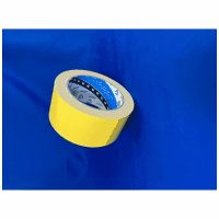 再生カラー布テープＮｏ．１６０５　黄　５０ｍｍＸ２５ｍ