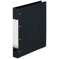 Ｄ型リングファイル４穴Ａ４Ｓ　黒　Ｇ１２７０－２４