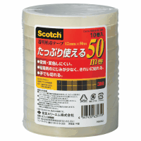 スコッチ透明粘着テープ　１２ｍｍ×５０ｍ
