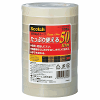 スコッチ透明粘着テープ　１５ｍｍ×５０ｍ