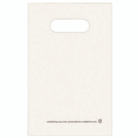 手提げ袋　ＬＤＰＥ　ホワイト　Ｌ　ＣＦＬＤ－Ｌ－ＷＨ