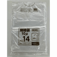 ポリ袋規格タイプ　１４号　ＨＤＰＥ　ＣＦＫＴ－ＨＤ－１４