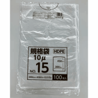 ポリ袋規格タイプ　１５号　ＨＤＰＥ　ＣＦＫＴ－ＨＤ－１５