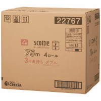 スコッティ　フラワー　３倍長持ち　Ｗ　４Ｒ×１２Ｐ