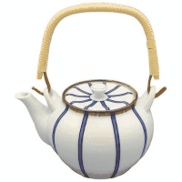 一珍呉須十草ＭＳ　６号土瓶