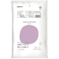 ａｓｕｎｏｗａ再生ごみ袋ＬＤ２０Ｌ　乳白半透明　１０Ｐ