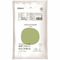 ａｓｕｎｏｗａ再生ごみ袋ＨＤ２０Ｌ　半透明　１０Ｐ