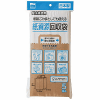紙資源回収袋　５枚入　ｅｃｏ