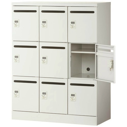 コンパクトＰロッカー　９人用　ＪＣＰＬ－９Ｄ　ＷＨ　取寄品