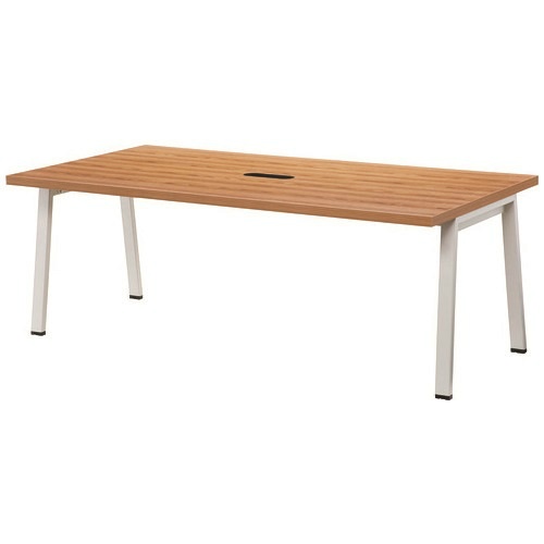 カフェワークスデスクＷ２０００ロータイプホワイト脚