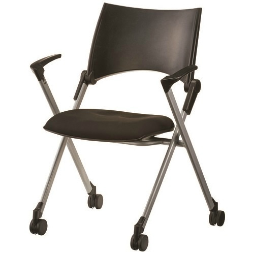 会議イス　ＭＣＮ２３Ｊ　ブラック　肘付