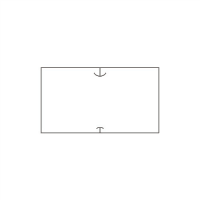 ＳＰラベル　白無地　１０巻　４１９９９９０１１