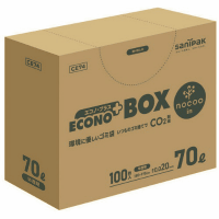 ｎｏｃｏｏエコノプラスＢＯＸ半透明７０Ｌ　１００枚　ＣＥ７４