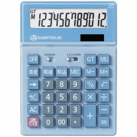 大型電卓　卓上タイプ　Ｋ０４０Ｊ　ブルー　５台