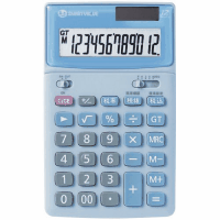 中型電卓　卓上タイプ　Ｋ０４１Ｊ　ブルー　５台