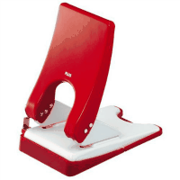 ２穴パンチ　フォース１／２　Ｌ　５２枚穿孔　レッド