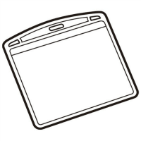 名札用替ケース（パスケース）　名刺型ヨコ　１０枚