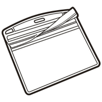 名札用替ケース（チャック式）　特大ヨコ　１００枚