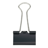 ダブルクリップ　中　ＣＰ－１０４　ブラック　１０個