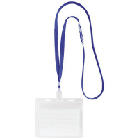ＩＤカード用吊下げ名札　青　ＮＦ－４５１－Ｂ