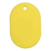 番号札（小）　無地　黄　ＢＮ－Ｓ６５９　１００枚