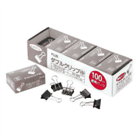 ダブルクリップ　ＣＰ－１０４－１０Ｐ　中　黒　１００個