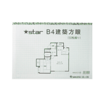 スター建築方眼　Ｂ４　ＫＢ４２３　５０枚