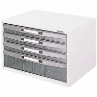 アバンテケース　Ａ４ヨコ　浅型３段・深型１段　ＡＬ－Ｗ４－Ｗ