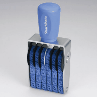 シヤチハタ　回転ゴム印　欧文６連１号　ゴシック　ＣＦ－６１Ｇ