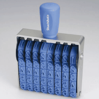 シヤチハタ　回転ゴム印　欧文８連初号　ゴシック　ＣＦ－８０Ｇ