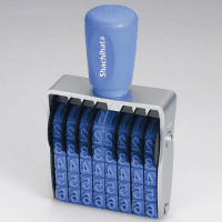 シヤチハタ　回転ゴム印　欧文８連１号　ゴシック　ＣＦ－８１Ｇ