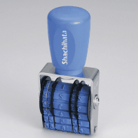 回転ゴム印　欧文飛日付５号小切手用　ゴシック　ＮＦＢ－５ＫＧ