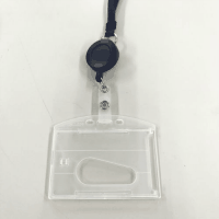 ぶらさげリールクリップ名札　ＭＬＥ－Ｒ３４６Ｂ　青