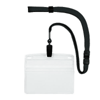 吊下げ名札クリップ　ソフト横特大　ＮＬ－２１－ＢＫ