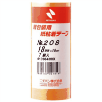 紙粘着テープ　２０８－１８　１８ｍｍ×１８ｍ　７巻
