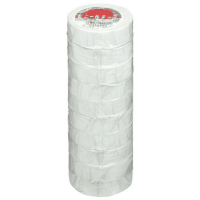 ビニールテープＮＯ２００－１９１９ｍｍ＊１０ｍ白１０巻