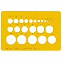 テンプレート円定規１－８４３－０１０３