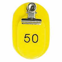 親子札　＃７１６１　ＢＯ－１Ｙ　１～５０（５０組）　黄