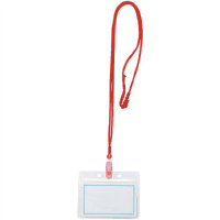 マイティーループ　名札Ｓ　ＭＬＣ－１３２Ｒ　赤　１０本