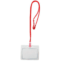 マイティーループ　名札Ｌ　ＭＬＣ－１３１Ｒ　赤　１０本